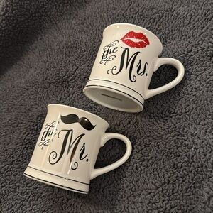 The Mr and The Mrs coffee cup/mugs from Home Essentials